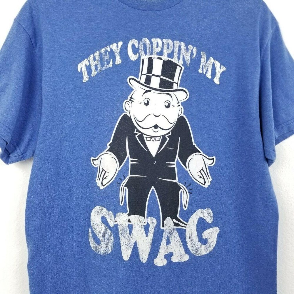 Monopoly T-Shirt Blue Uncle Pennybags L
